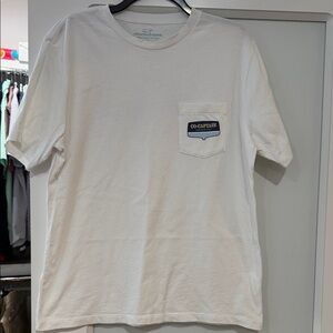 Vineyard Vines Co-Captain Pocket Tee in White